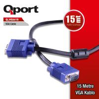 QPORT Q-VGA15 15 PİN VGA KABLO 15 MT
